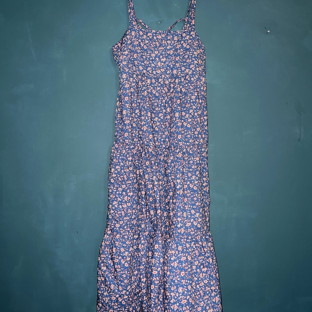 Floral Blue Maxi Dress